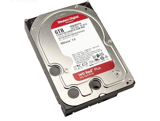 هارد HDD اینترنال وسترن دیجیتال مدل قرمز ظرفیت 6 ترابایت استوک