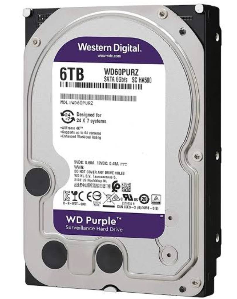 هارد HDD وسترن دیجیتال مدل بنفش ظرفیت 6 ترابایت